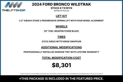 Azure Gray Metallic Tri-Coat 2024 Ford Bronco Wildtrak