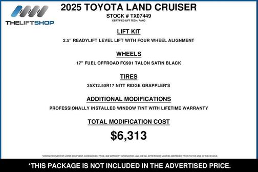 2025 Toyota Land Cruiser Base
