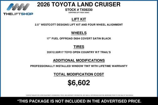 2026 Toyota Land Cruiser Base