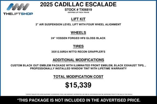 2025 Cadillac Escalade V-Series