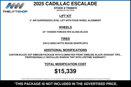 2025 Cadillac Escalade V-Series