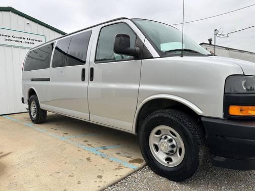 Silver Ice Metallic 2023 Chevrolet Express 3500 RWD 3500 Extended Wheelbase LS