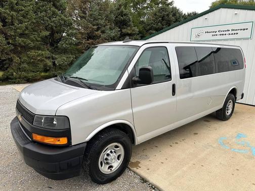 Silver Ice Metallic 2023 Chevrolet Express 3500 RWD 3500 Extended Wheelbase LS