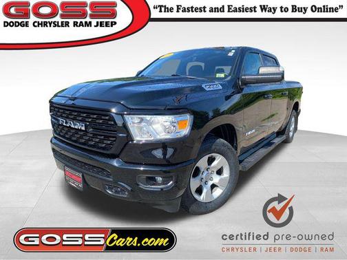 Diamond Black Crystal Pearlcoat 2023 RAM 1500 Big Horn Crew Cab 4x4 57' Box