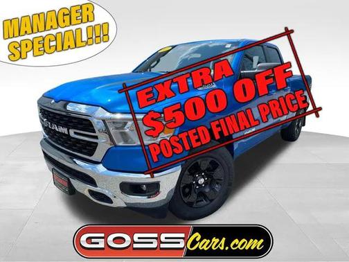 2022 RAM 1500 Big Horn Quad Cab 4x4 64' Box