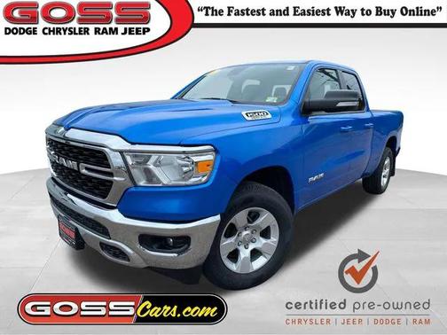 2022 RAM 1500 Big Horn Quad Cab 4x4 64' Box