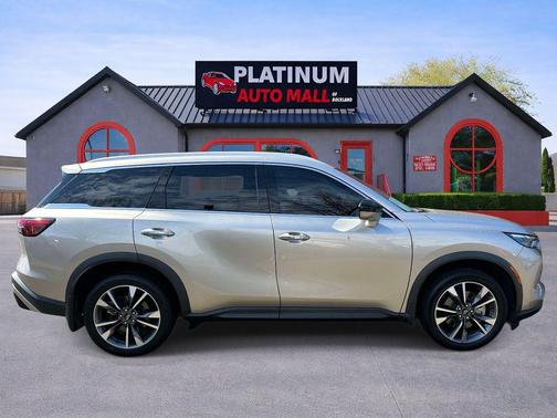 Warm Titanium 2023 INFINITI QX60 Luxe