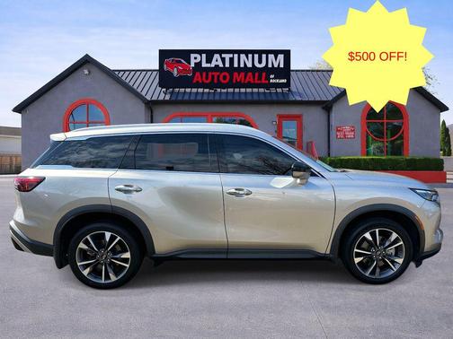 Warm Titanium 2023 INFINITI QX60 Luxe