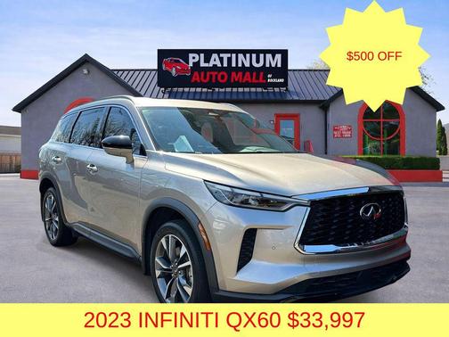 Warm Titanium 2023 INFINITI QX60 Luxe