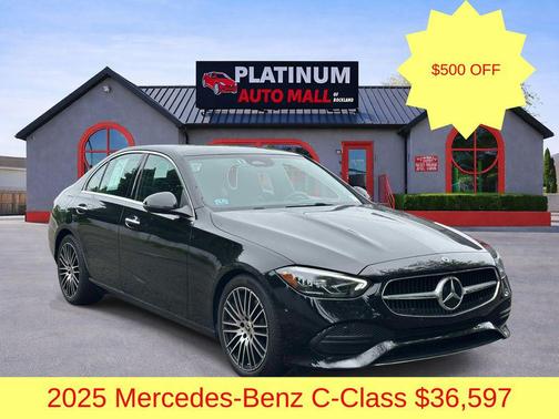 Black 2025 Mercedes-Benz C-Class C 300 4MATIC