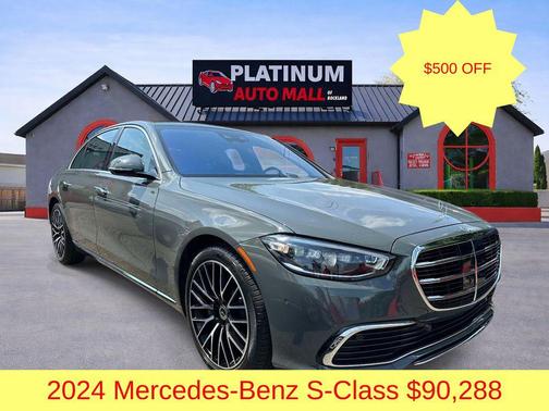 Gray 2024 Mercedes-Benz S-Class 4MATIC