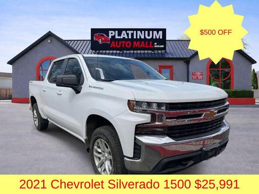 Summit White 2021 Chevrolet Silverado 1500 LT