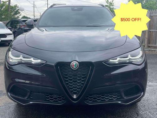 Vulcano Black Metallic 2024 Alfa Romeo Stelvio Veloce AWD