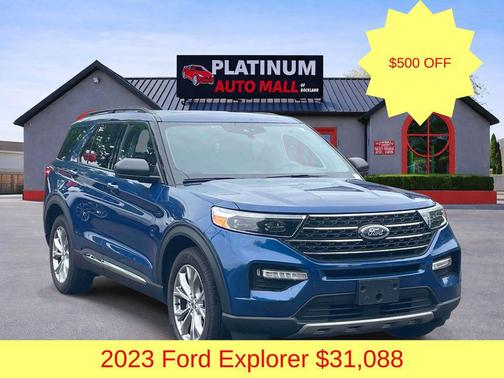 Atlas Blue Metallic 2023 Ford Explorer XLT