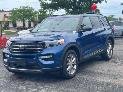 Atlas Blue Metallic 2023 Ford Explorer XLT