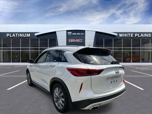 Lunar White 2021 INFINITI QX50 LUXE