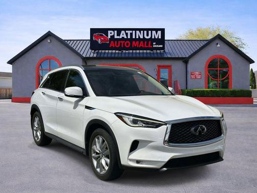 Lunar White 2021 INFINITI QX50 LUXE
