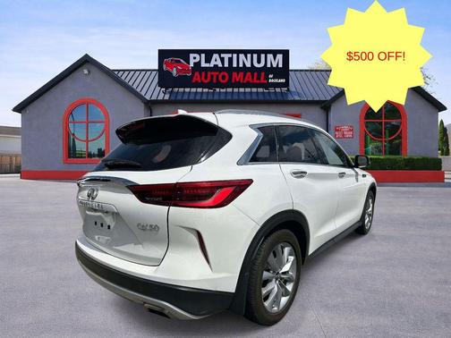 Lunar White 2021 INFINITI QX50 LUXE