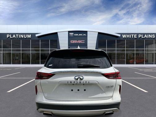 Lunar White 2021 INFINITI QX50 LUXE