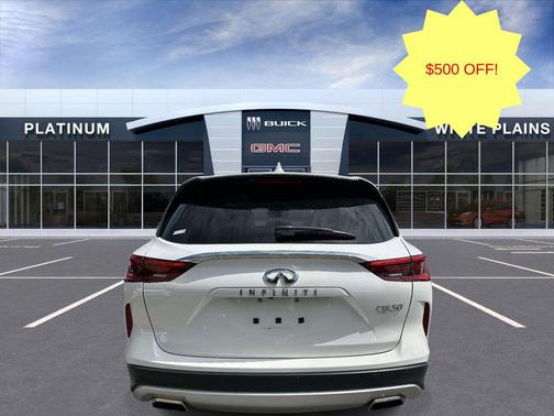 Lunar White 2021 INFINITI QX50 LUXE