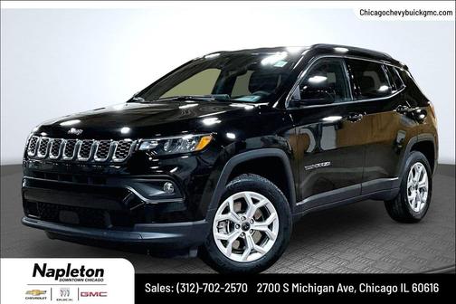 Diamond Black Crystal Pearlcoat 2025 Jeep Compass Latitude