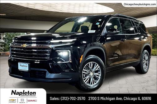 Mosaic Black Metallic 2026 Chevrolet Traverse LT