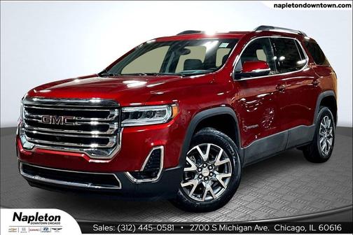 Volcanic Red Tintcoat 2023 GMC Acadia AWD SLT