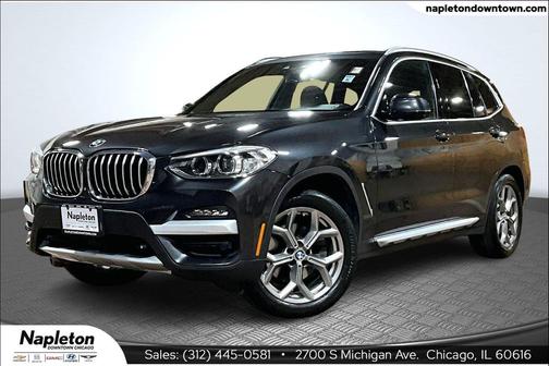 Dark Graphite Metallic 2021 BMW X3 xDrive30i