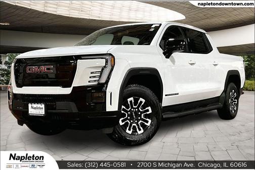 Summit White 2026 GMC Sierra EV Standard Range Elevation