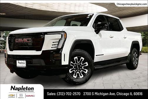 Summit White 2026 GMC Sierra EV Standard Range Elevation