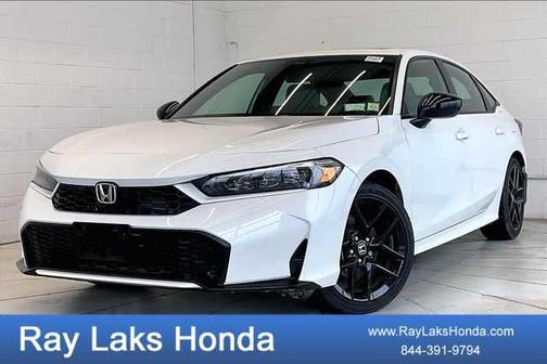 Platinum White Pearl 2026 Honda Civic Hybrid