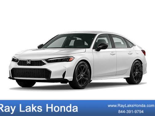 Platinum White Pearl 2026 Honda Civic Hybrid Sport