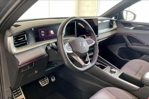 Platinum Gray Metallic 2025 Volkswagen Tiguan 2.0T SE R-Line Black
