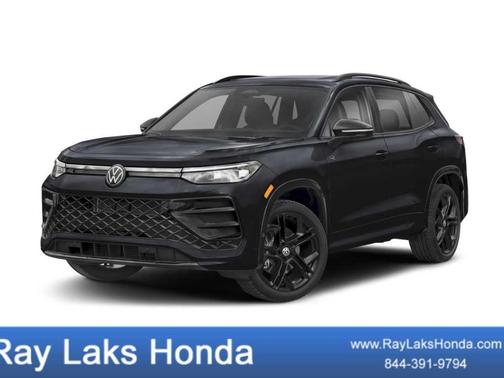 Platinum Gray Metallic 2025 Volkswagen Tiguan 2.0T SE R-Line Black