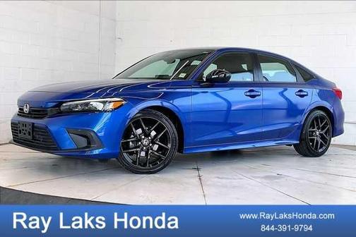 Aegean Blue Metallic 2023 Honda Civic Sport