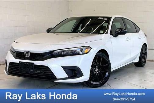 Platinum White Pearl 2024 Honda Civic Sport