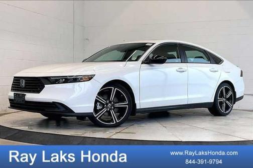 Platinum White Pearl 2025 Honda Accord Hybrid Sport