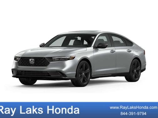 Platinum White Pearl 2025 Honda Accord Hybrid Sport