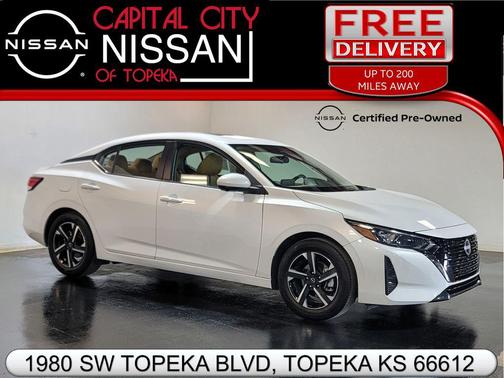 Aspen White Tricoat 2024 Nissan Sentra SV