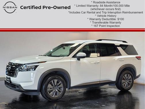 Glacier White 2024 Nissan Pathfinder SV 4WD