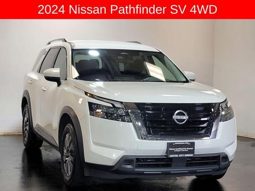 Glacier White 2024 Nissan Pathfinder SV 4WD