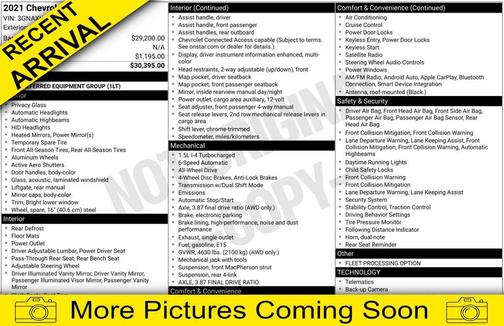 Silver Ice Metallic 2021 Chevrolet Equinox 1LT