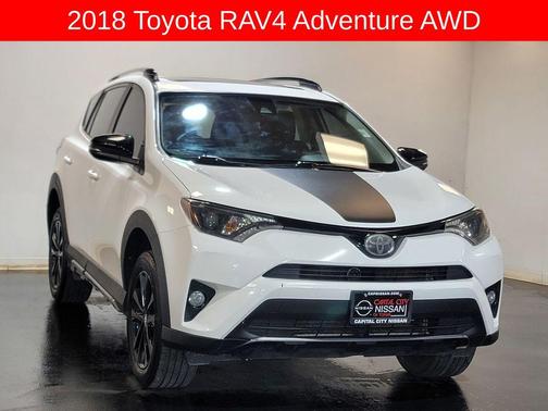 Super White 2018 Toyota RAV4 Adventure
