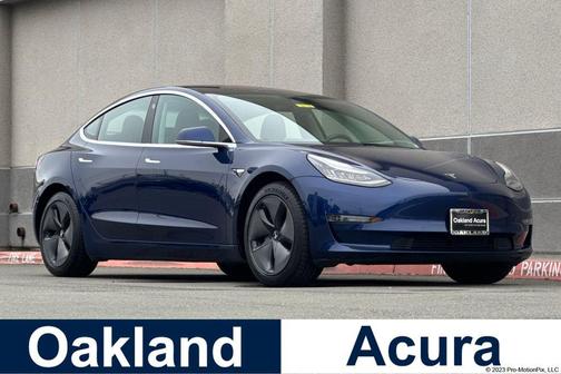 Deep Blue Metallic 2018 Tesla Model 3 Long Range