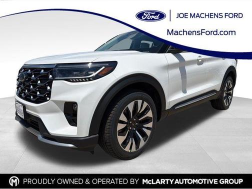 White Metallic 2026 Ford Explorer Platinum
