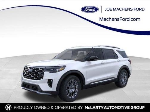 White 2026 Ford Explorer Platinum