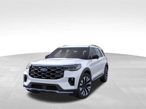 White Metallic 2026 Ford Explorer Platinum