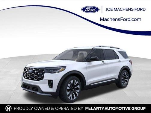 White Metallic 2026 Ford Explorer Platinum