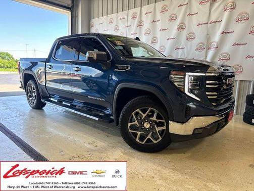 Pacific Blue Metallic 2023 GMC Sierra 1500 SLT