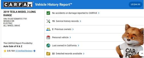 2019 Tesla Model 3 Long Range
